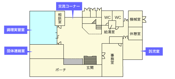 1F平面図（ぴゅあ峡南）