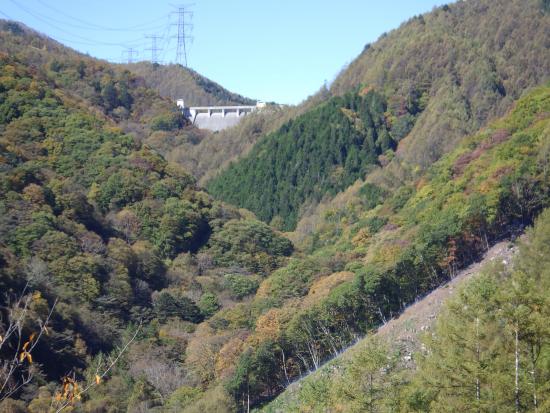県道柳平塩山線の途中から2025年10月28日の写真