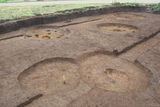 縄文時代早期の竪穴住居跡