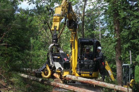 技能者養成研修　高性能林業機械