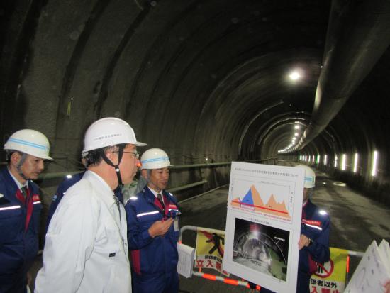 大島第二トンネル視察写真