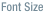 Font Size