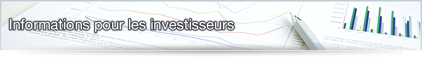Informations pour les investisseurs