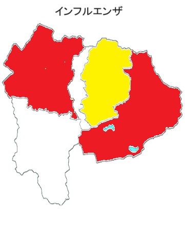 インフルエンザ流行マップ10w