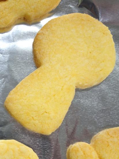 画像：古墳クッキーの調理例