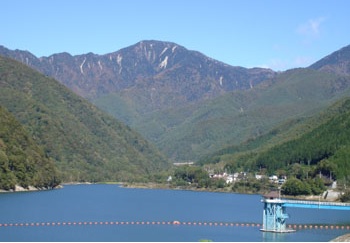 広瀬ダムの眺望写真