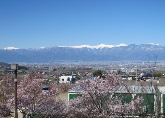 御坂桃源郷公園展望台の眺望写真