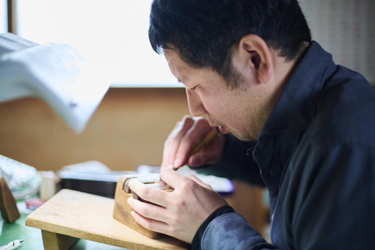 甲州手彫印章職人・望月一宏さん2