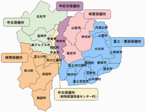 管轄の地図