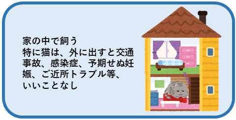 迷子にさせない飼い方画像