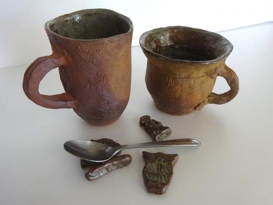 画像：縄文風陶器の製作例
