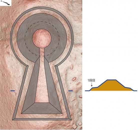 墳丘復元図