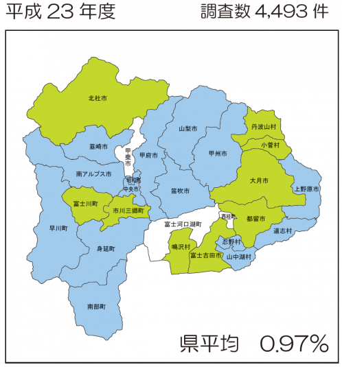 Ｈ２３減塩マップ