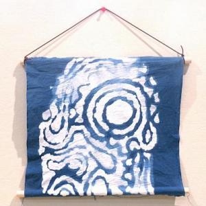 画像：土器模様タペストリーの制作例