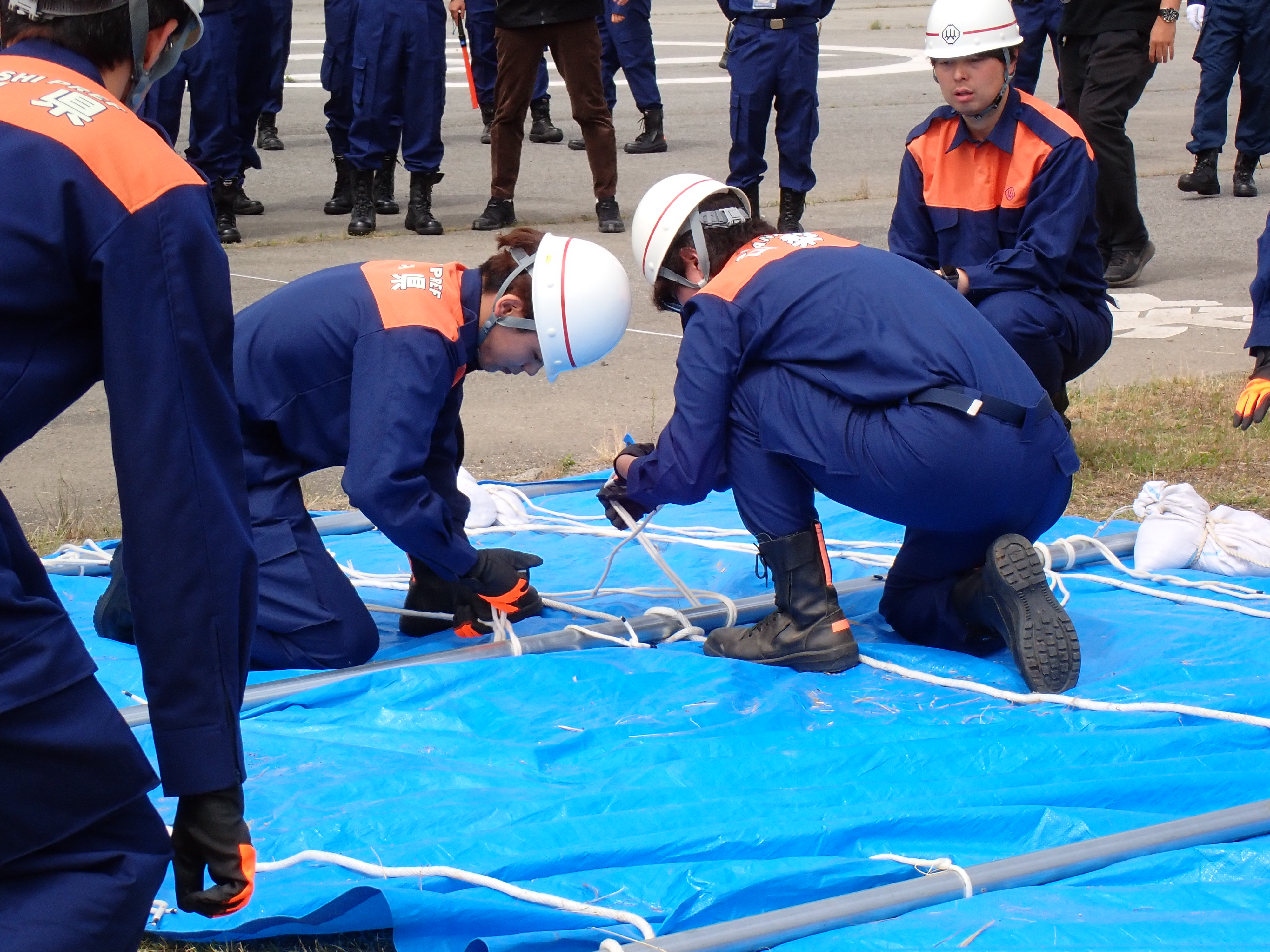 表むしろ張り工法(峡北支所)