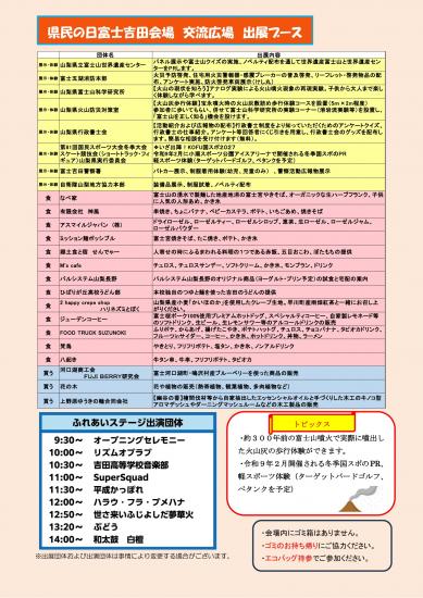 R8県民の日富士吉田会場チラシ表