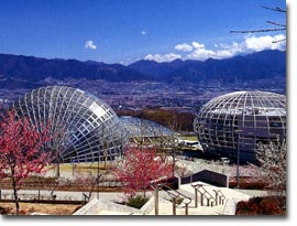 笛吹川フルーツ公園の外観