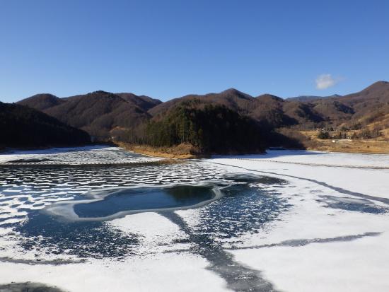 乙女湖（堤体）上流側から2026年1月27日の写真