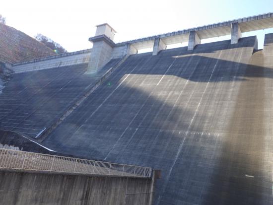 ダム直下から2026年1月30日ダムの写真