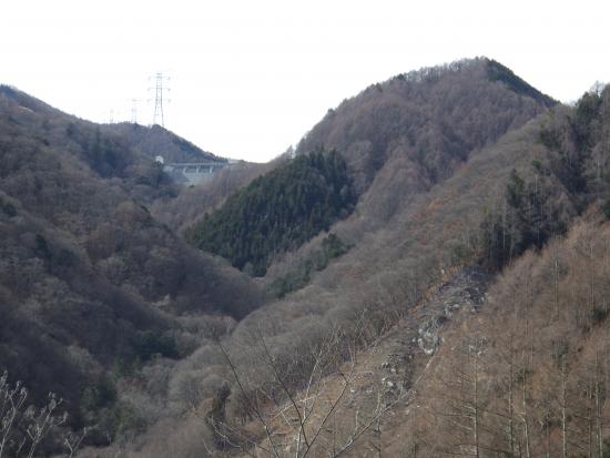 県道柳平塩山線の途中から2026年2月27日の写真