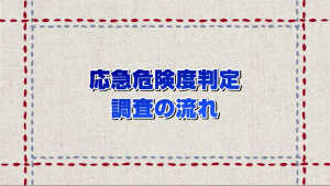 応急危険度判定調査の流れ