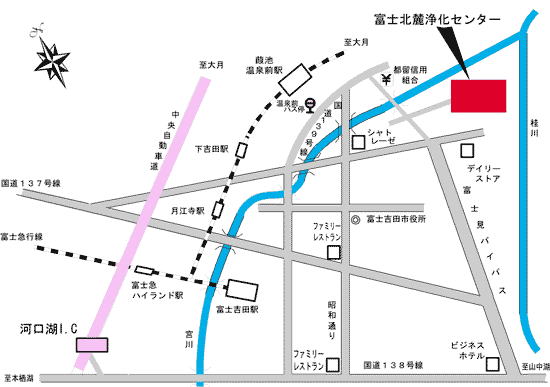 富士北麓浄化センター地図