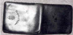 財布（黒色革製　二つ折り　The symbol of twickenhan）