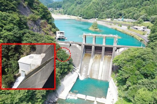 西山ダム発電所写真