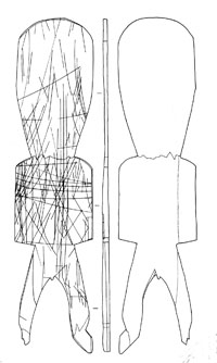 人形木製品実測図