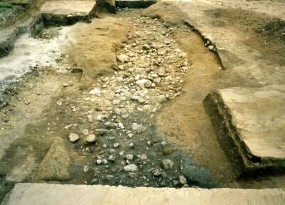 延命寺遺跡の川