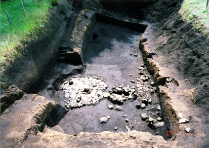 塚越遺跡全景（縄文時代後期）