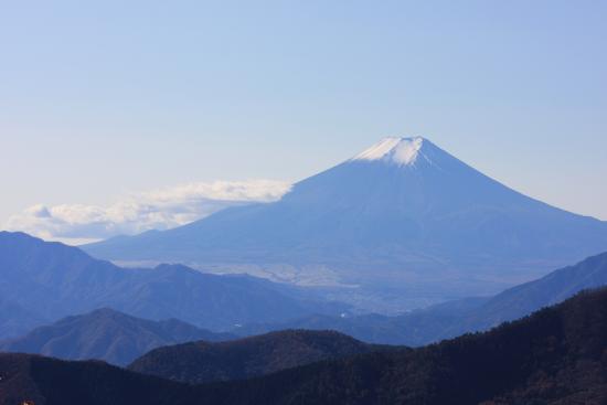 奈良倉山から富士山