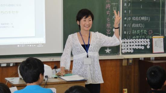 長田委員講話の様子