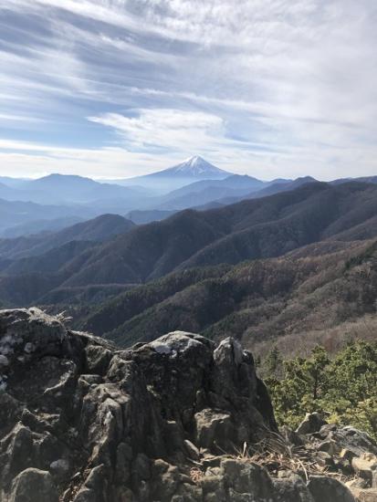 姥子山から見た富士山