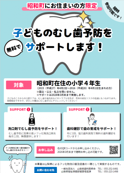 フッ化物洗口事業チラシ