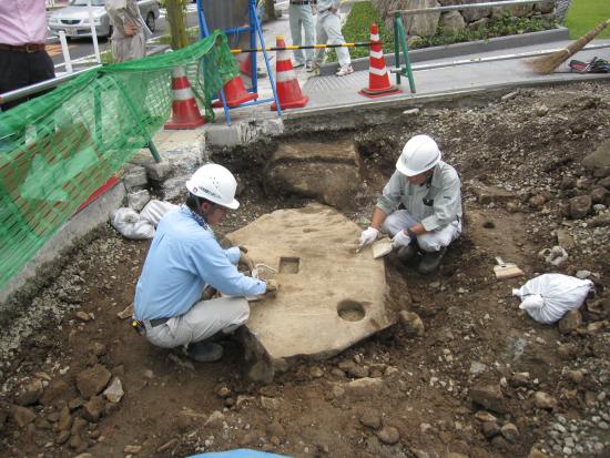 H27甲府城追手門（作業風景）