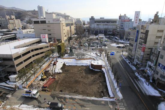 甲府城下町遺跡（駅前駐輪場地点）全景