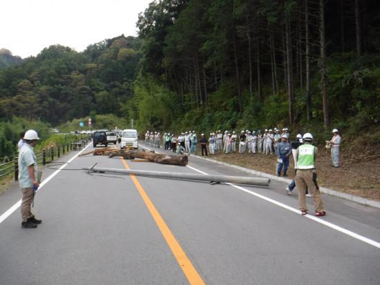 道路啓開前