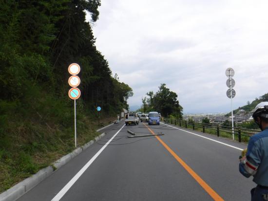 道路啓開前（六郷側）