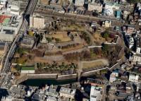 甲府城の航空写真