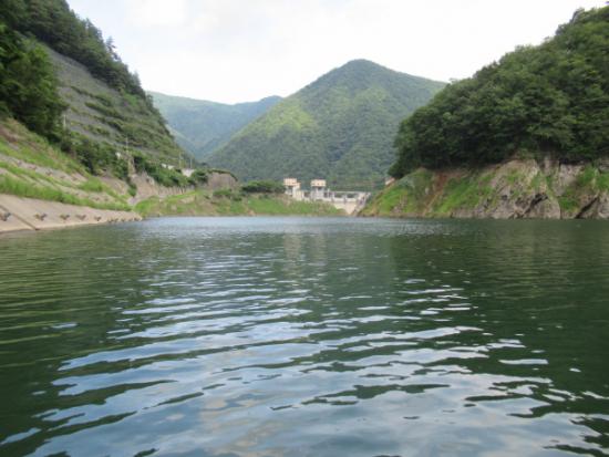 平成29年8月28日に撮影した深城ダム湖面