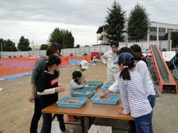 出土遺物の見学