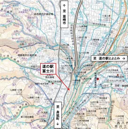 富士川位置図