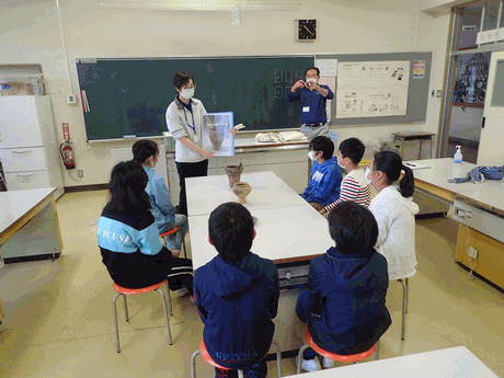 土器について学んでいます