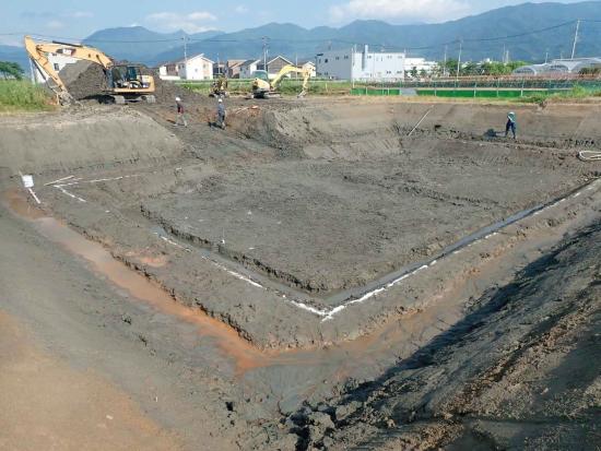 県内分布の試掘の様子