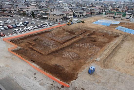 新町前遺跡の中世の畑跡