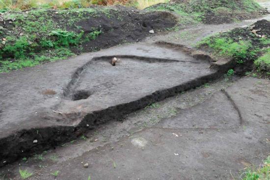 金山遺跡第1号竪穴建物跡全景