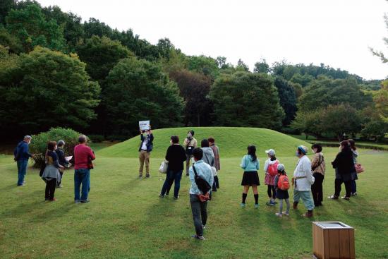 古墳ツアーでクイズ出題