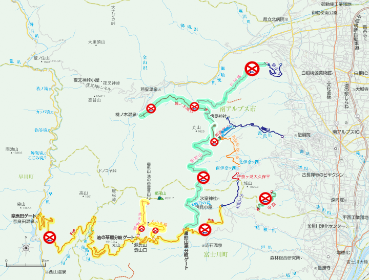 林道位置図